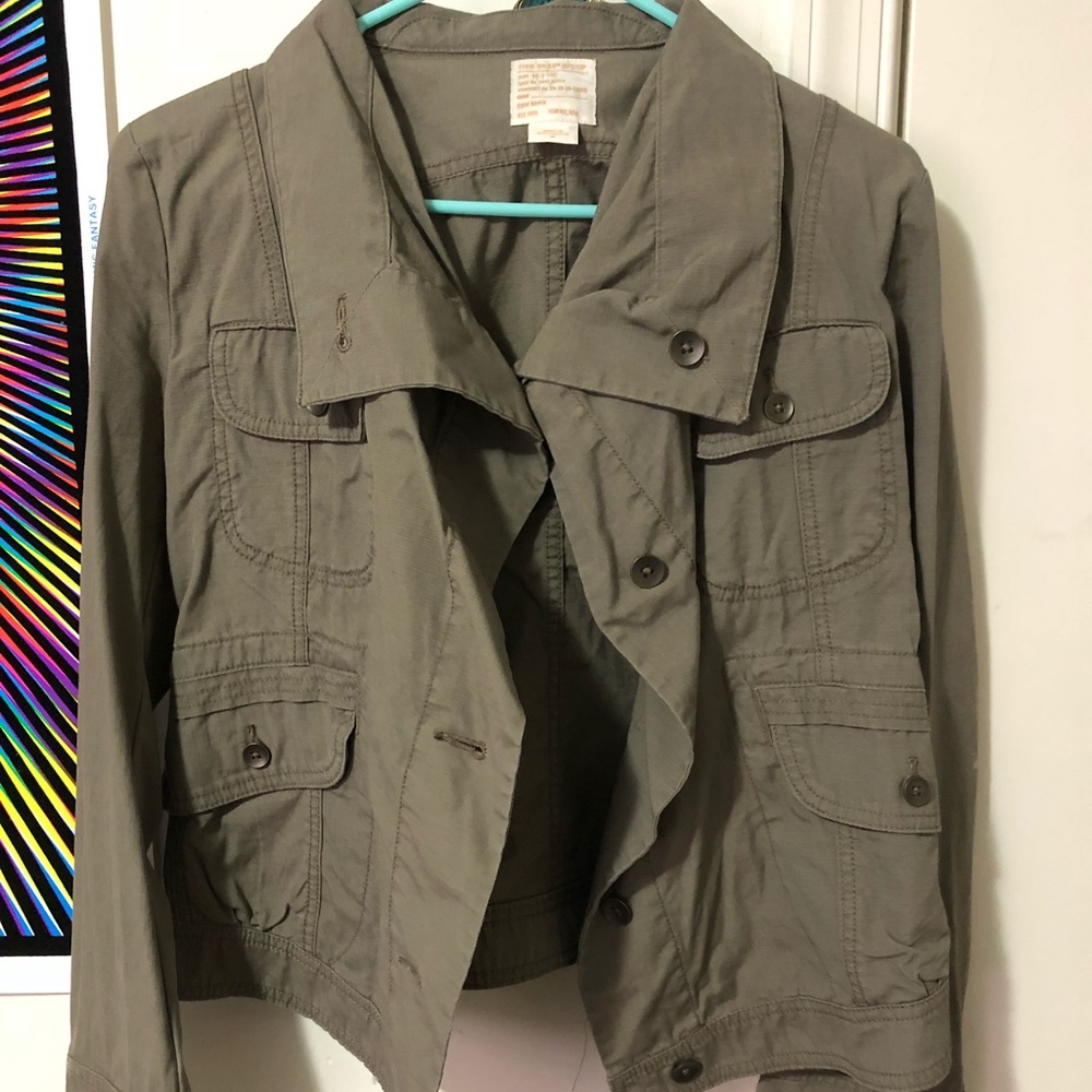 Olive Green Button Up jacket
